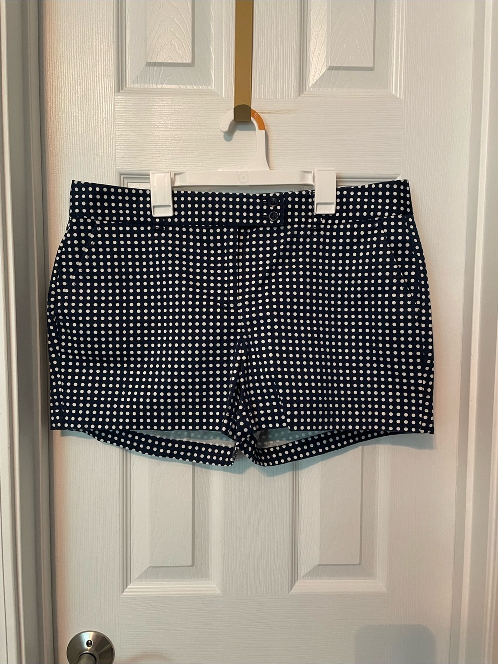 Vineyard Vines Navy Blue and White Polka Dot Cotton Shorts